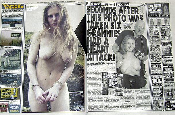 Flashing Girls - nude in public, outdoor bondge...
