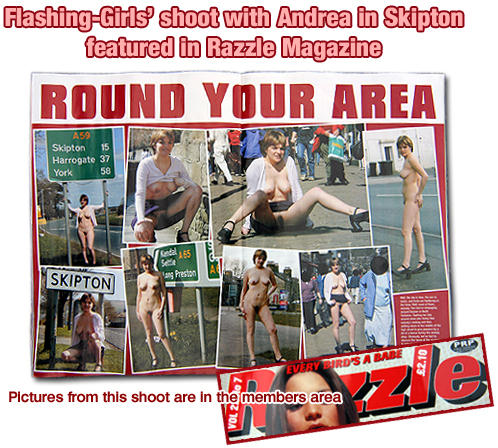 nude in public flashing girls in razzle magazine